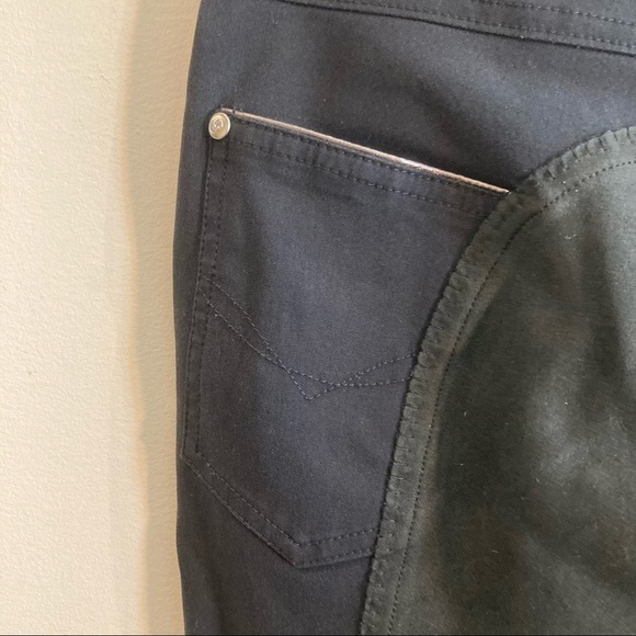 PIKEUR Sz M Rhinestone Logo Full Grip Dress Breeches Embroidered Pocket Pants - Picture 10 of 14